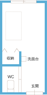 部屋平面図（Aタイプ）