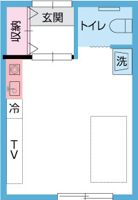 部屋平面図（Bタイプ）